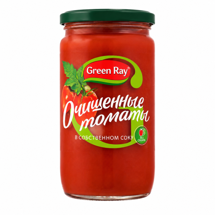 Томаты Очищенные Green Ray 720 г