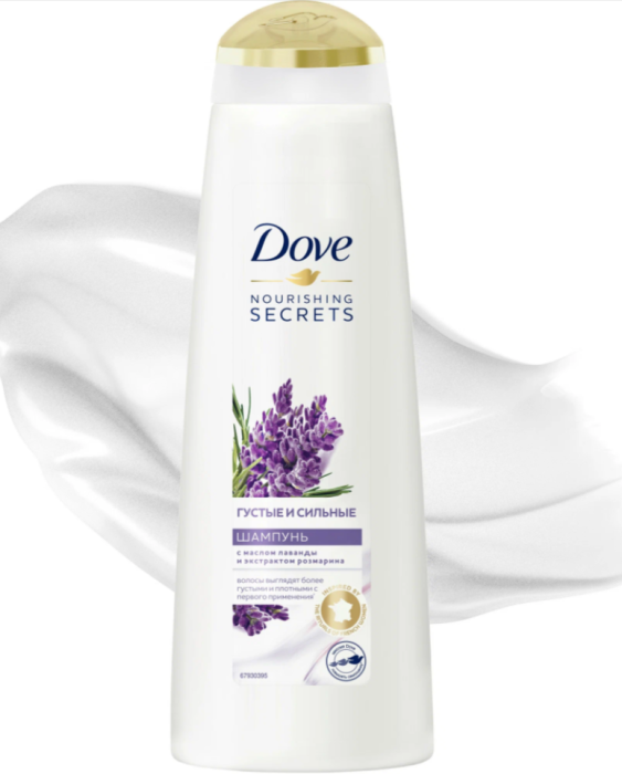 Шампунь Дав с экстрактом лаванды и розмарина 380 мл