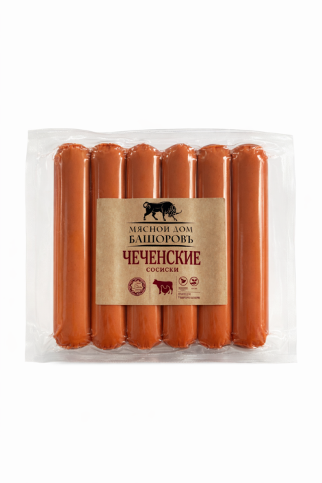 Сосиски Чеченские Башоровъ в/у вес