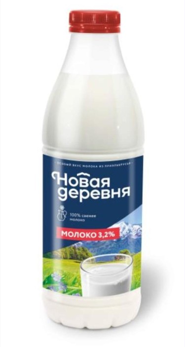 Молоко Новая деревня 3.2% 900 г.