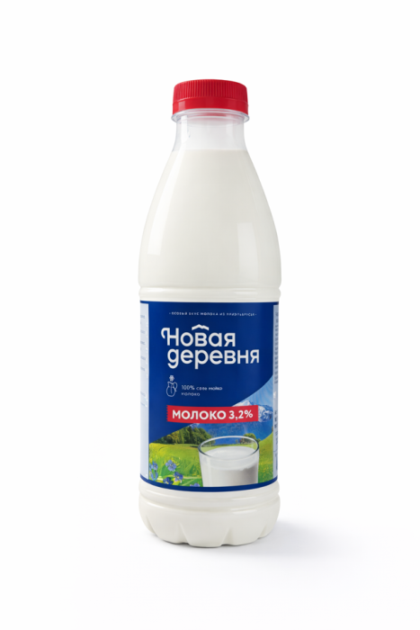 Молоко Новая деревня 3.2% 900 л.