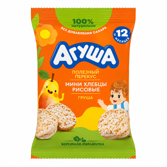 Хлебцы рисовые Агуша Груша 30 г