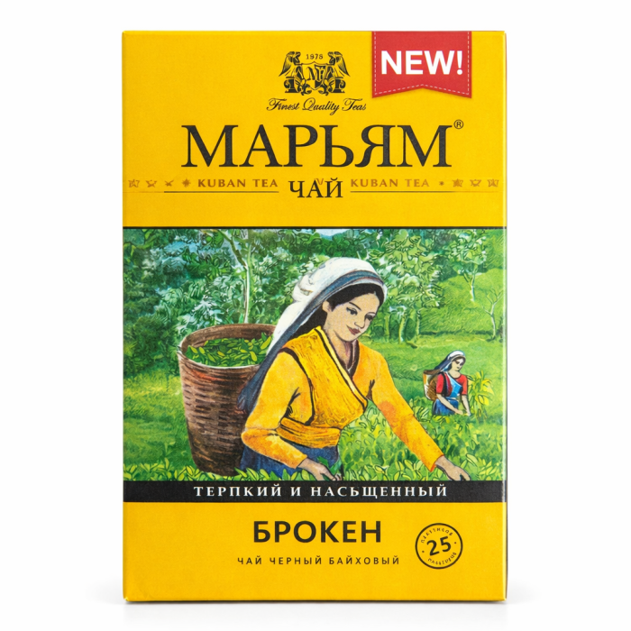 Чай Марьям Брокен 25 пак (желтая пачка) 24 шт. 