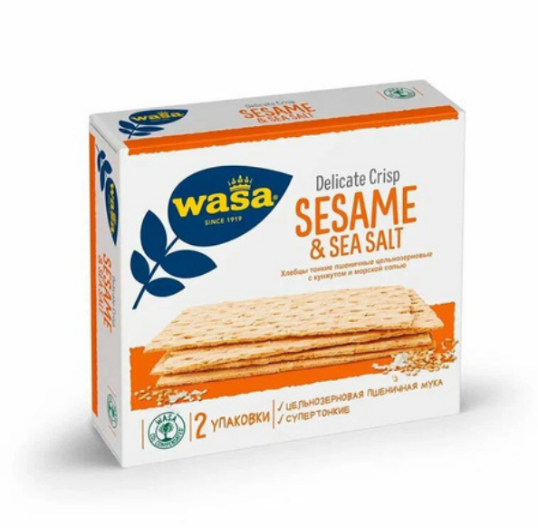Хлебцы Wasa Кунжут и морская соль 200 г.