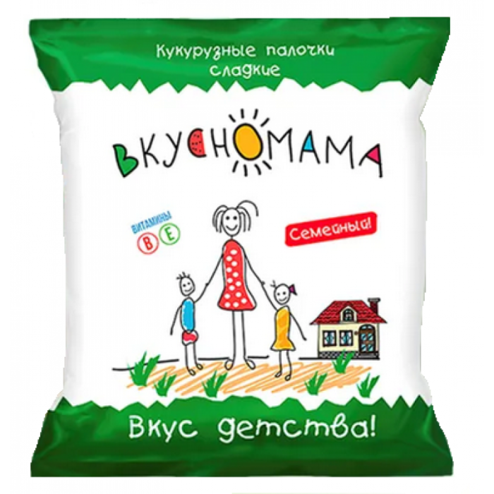 Кукурузные палочки сладкие Вкусно мама 90 г.