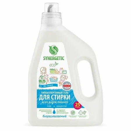 Synergetic Гель для стирки всех видов ткани 1,5л