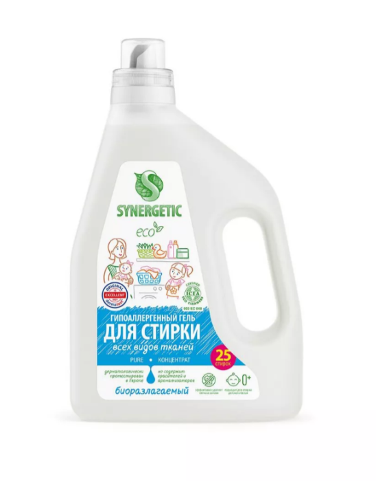 Synergetic Гель для стирки всех видов ткани 1,5 л