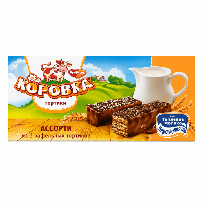 Вафельные тортики Коровка 180 г