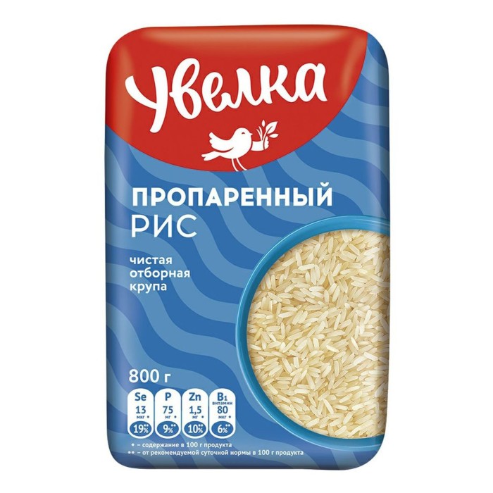 Рис Пропаренный Увелка 800г.