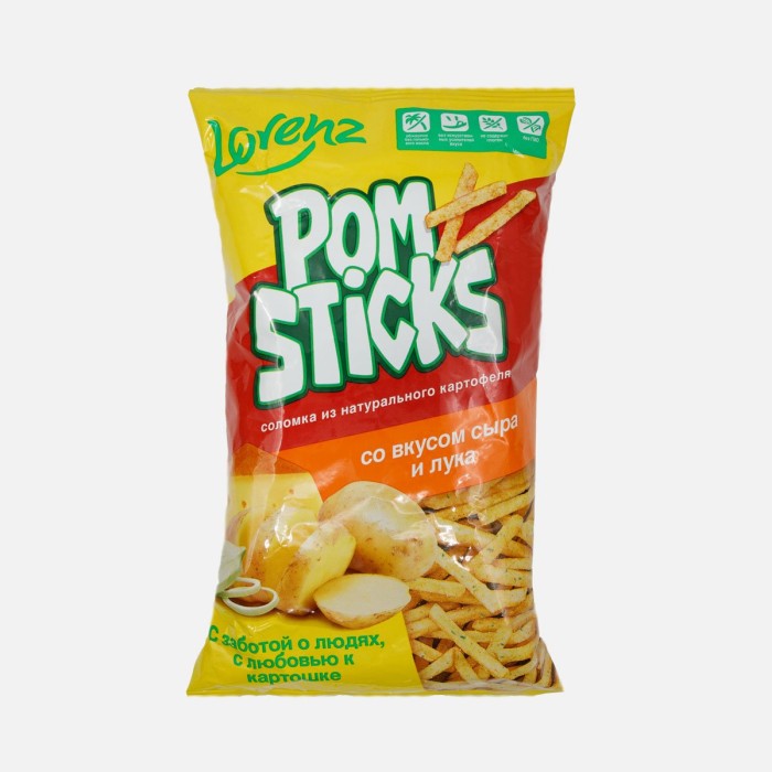Чипсы Pomsiticks со вк сыра и лука 100 г.