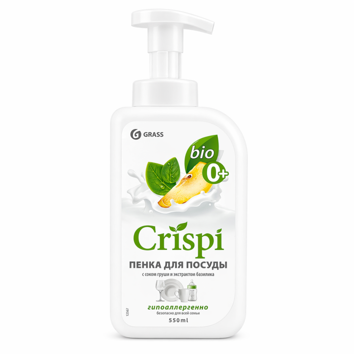 Grass Crispi Пенка для посуды Груша-базилик 550 мл