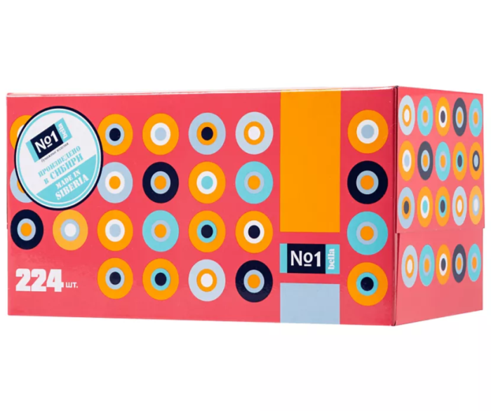 Платочки бумаж универсальные двухслойные Bella №1 224 шт