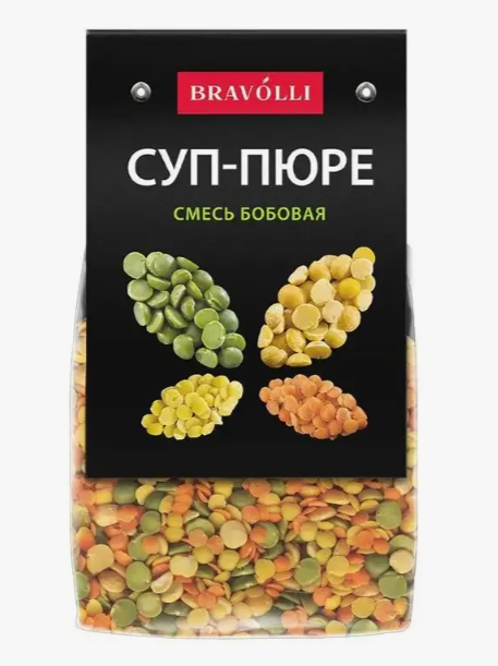 Смесь бобовая Суп-пюре Bravolli 350 г.