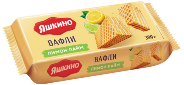 Вафли Яшкино лимон-лайм 300 г