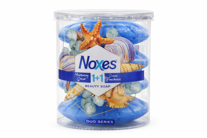 Мыло туалетное Noxes синее 4 шт