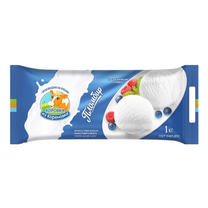 Мороженое Пломбир Коровка из Кореновки 1 кг.