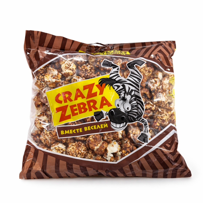 Попкорн Крейзи Зебра в шоколадной карамели 100 г