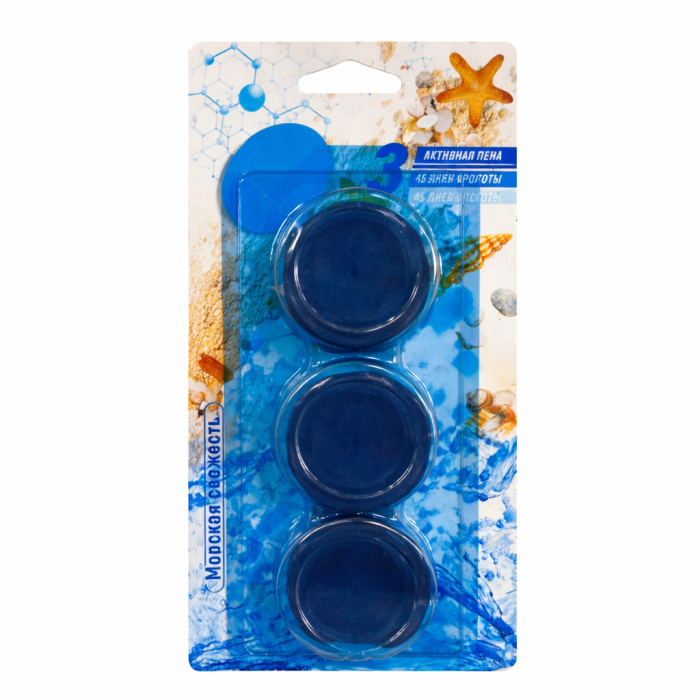 Таблетка для унитаза 3шт Свежинка Море