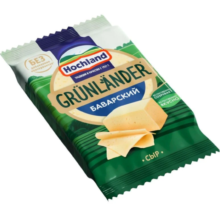Сыр полутвердый Баварский Hochland 180 г