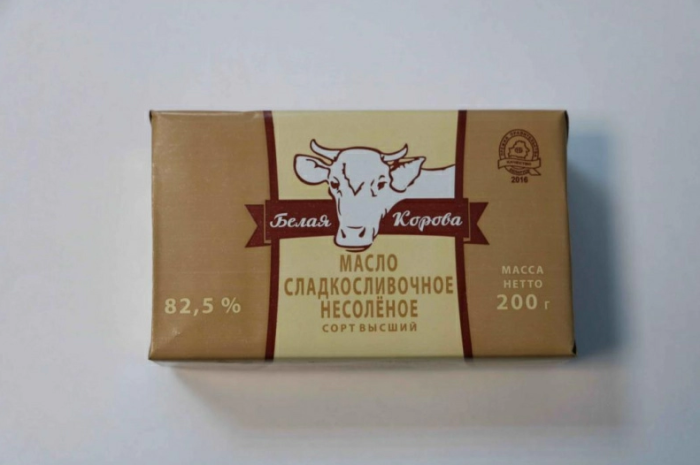 Масло Белая корова 82,5% 160 г.