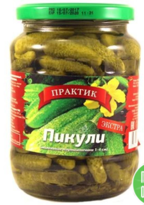 Корнишоны Пикули 1-4 см 350 мл