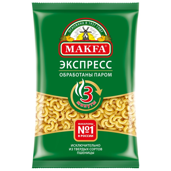 Макфа макароны  400 гр Спирали экспресс