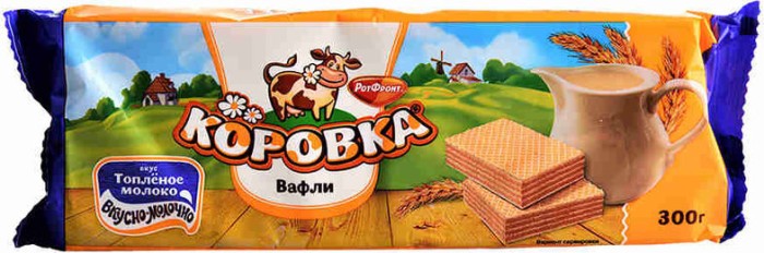 Вафли Коровка топленое молоко 300 г