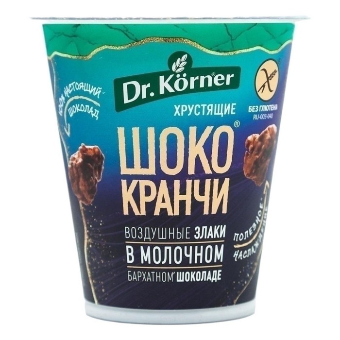 Хлебцы Dr. Korner  шоко кранчи карам в молочном шоколаде с какао 40 г