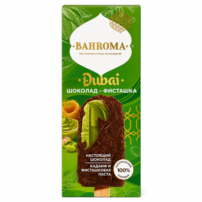 Эскимо Bahroma Dubai кадаиф и фисташ. паста 90 г