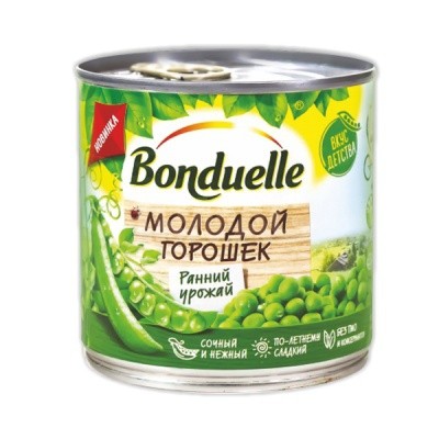 Bonduelle Горошек зеленый Молодой 425 мл