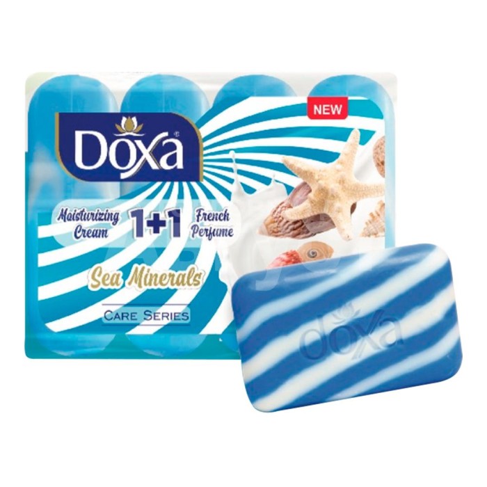 Doxa Мыло экопак с увлажняющим кремом Морские минералы 4*80