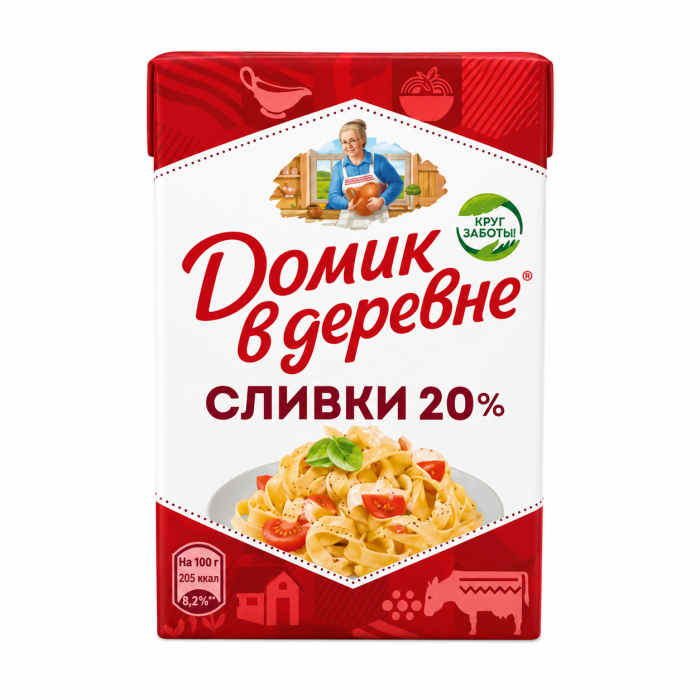 Сливки Домик в деревне 20% 200 мл.