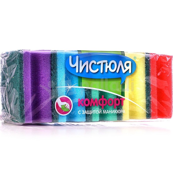 Губки для Посуды Чистюля 5шт