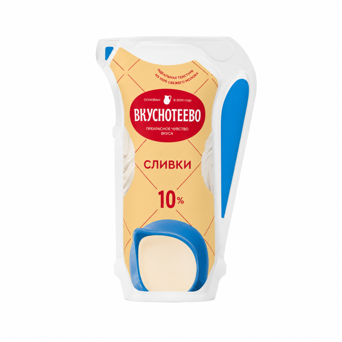 Сливки Вкуснотеево 10% 250 г.