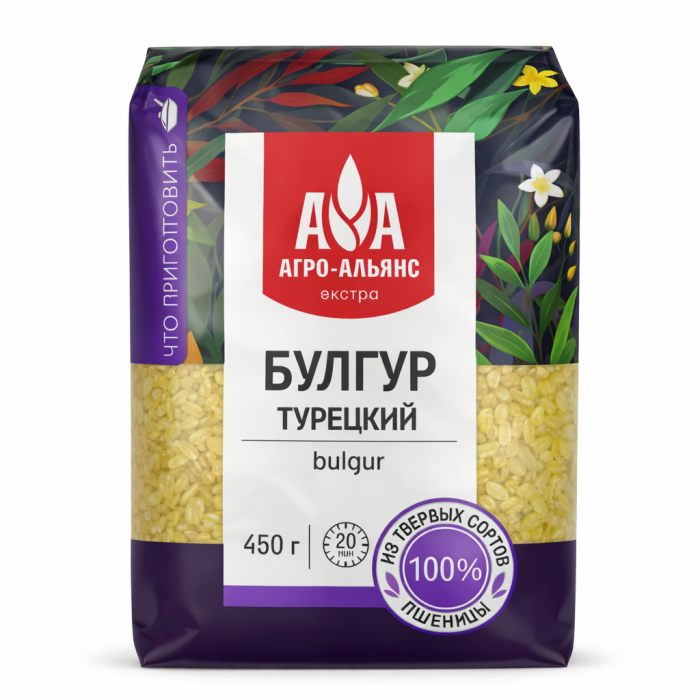 Пшеничная крупа Булгур Агро-Альянс 450 г.
