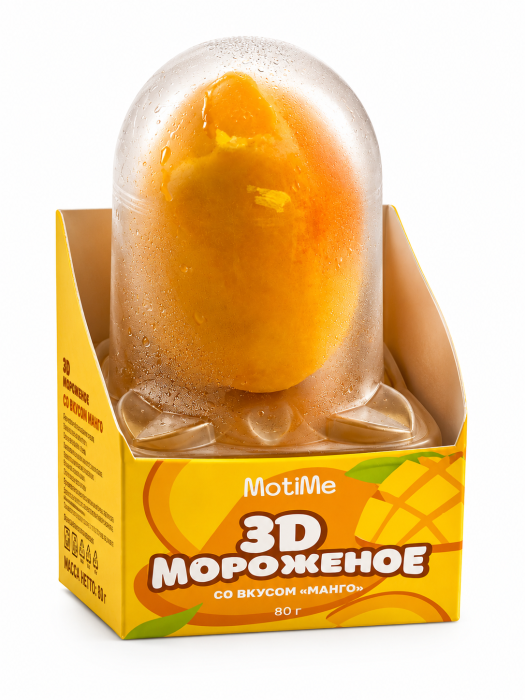 Корпусное мороженое в глазури со вкусом манго 80 гр