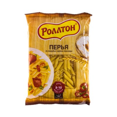 Макароны Роллтон 400 г.Перья