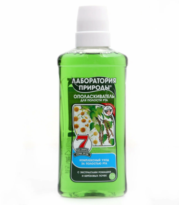Ополаскиватель д/рта Лаборотория природы Ромашка и береза на сборах трав 275 мл