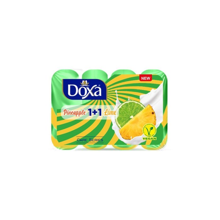 Doxa Мыло экопак с увлажняющим кремом Ананас-лайм 4*80