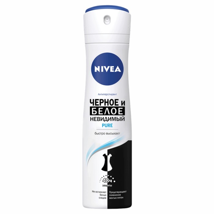 Дезодорант Nivea жен Невидимый черн/бел 150 мл