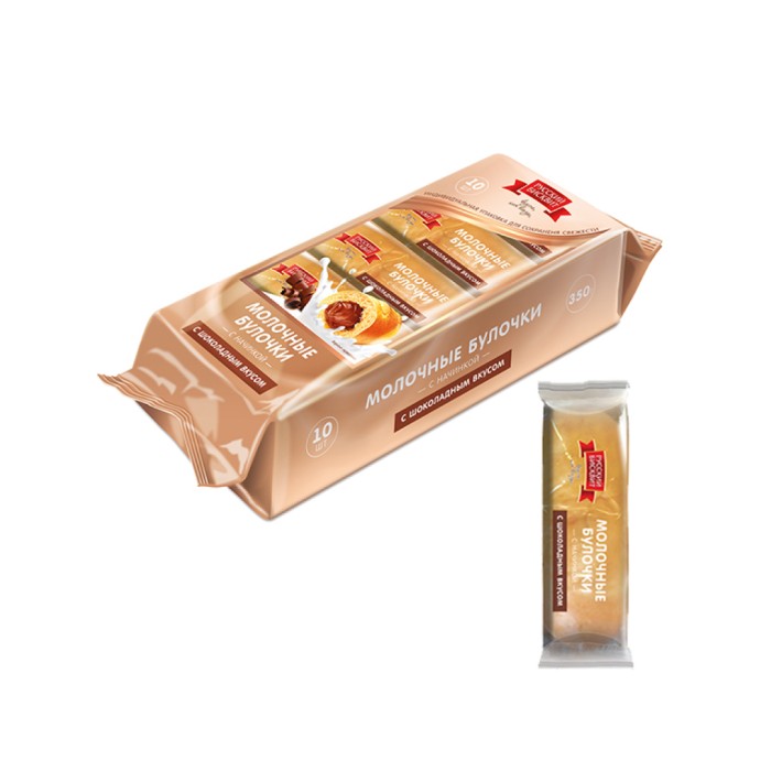 Молочные булочки с нач. Шоколад 350 г