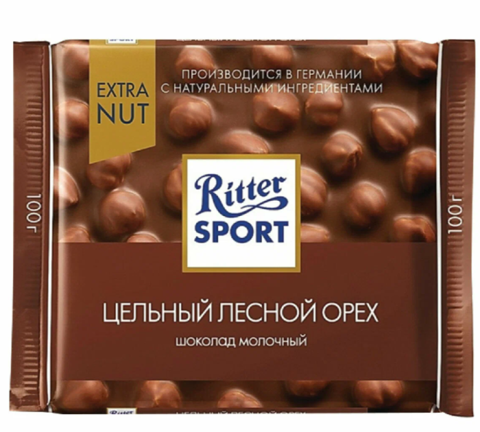 Шоколад Ritter Sport лесной орех 100 г.