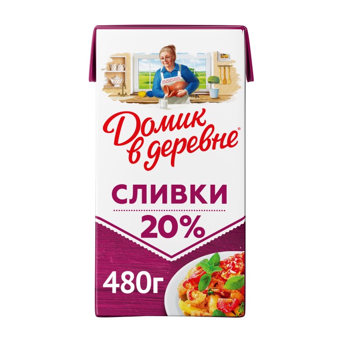 Сливки Домик в деревне 20% 480 г.