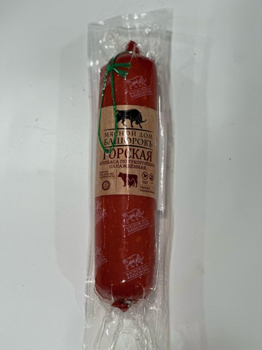 Колбаса Башоровъ Горская п/к фиброус 350 г