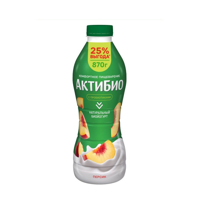 Актибио питьевой Персик 870 г