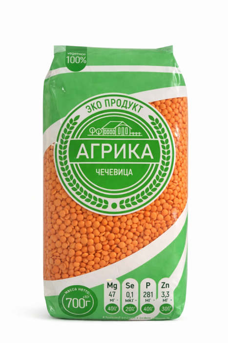Чечевица красная Агрика 800 г