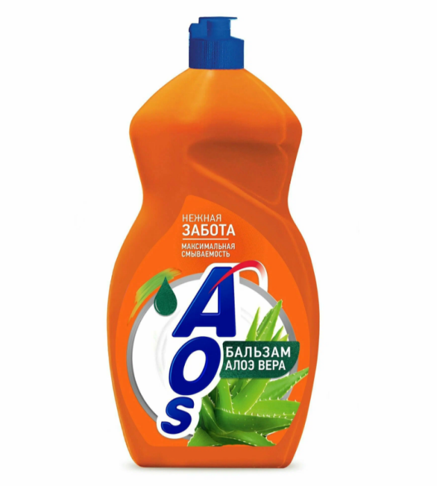 AOS средство для мытья посуды Алоэ вера бальзам 1,3 л