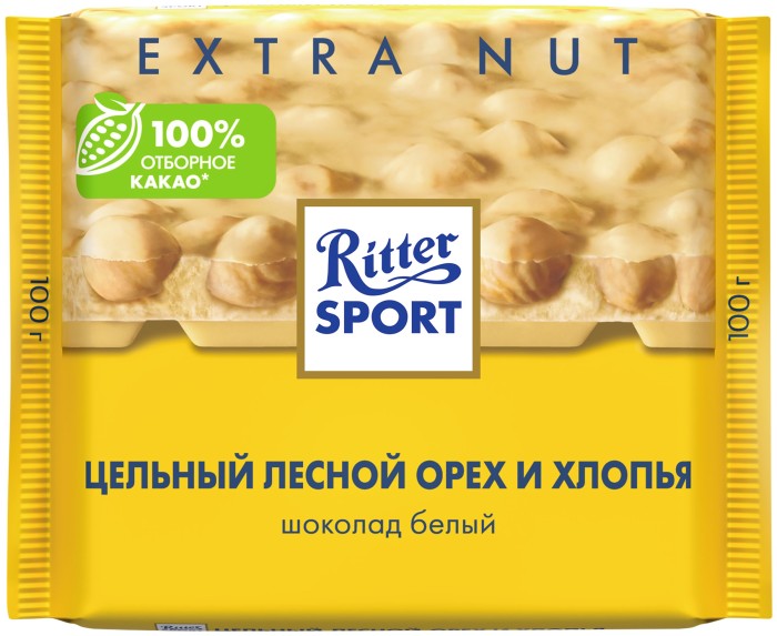 Шоколад Ritter Sport лесной орех-хлопья 100 г.