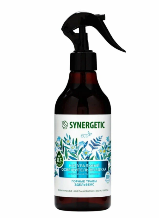 Синергетик Освежитель воздуха Горные травы и эдельвейс 380 мл