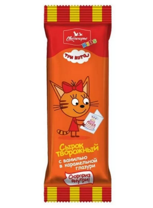 Сырок творожный с ван.в карамел.глаз. Три кота 16% 40 г.